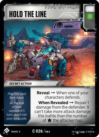 Hold The Line Card Image