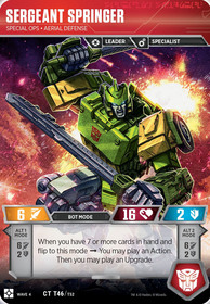 Sergeant Springer Bot Mode Card Image