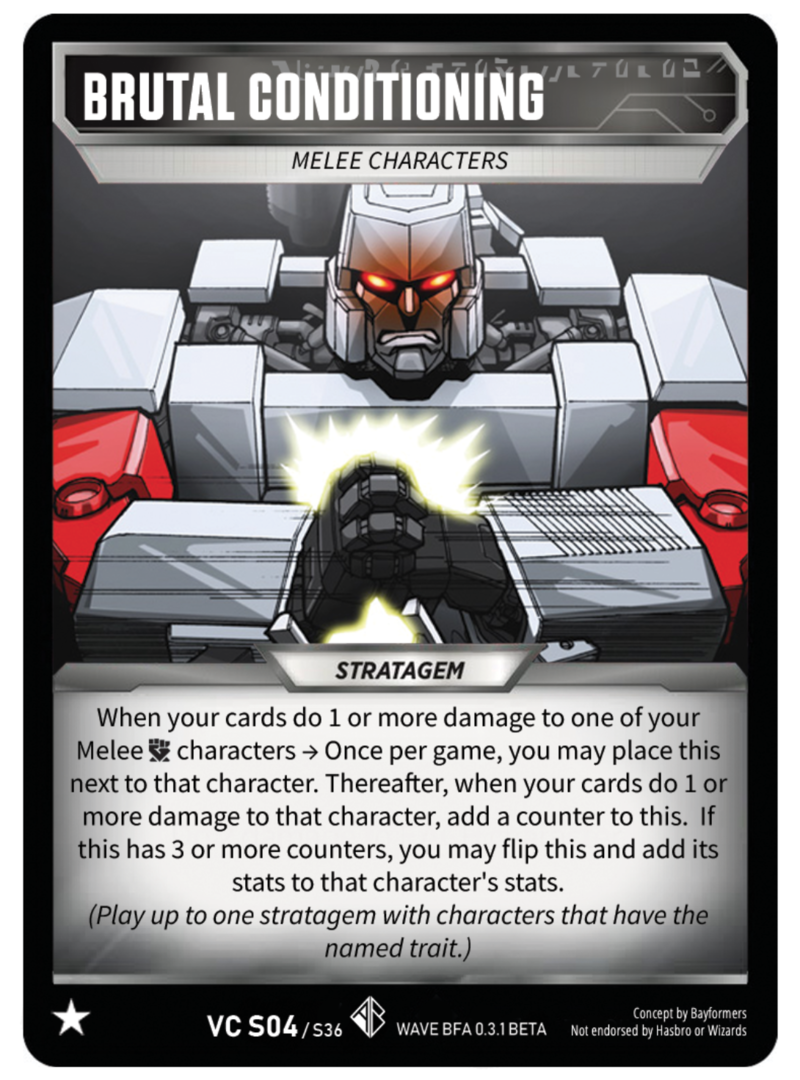Brutal Conditioning Card